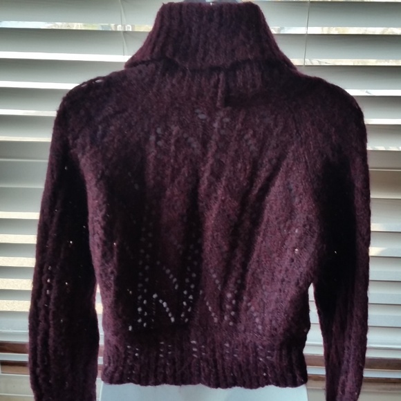 LOFT Plum Shrug Sweater Medium - Picture 6 of 8